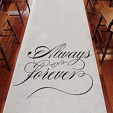 Always and Forever Aisle Runner   from Always Invited