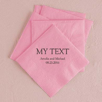 Personalized Napkins from Always Invited Event Rentals