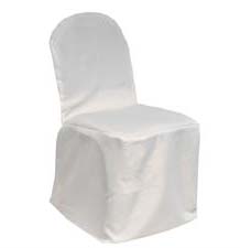 White Banquet Chair Cover from Always Invited Event Rentals