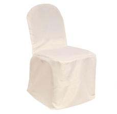 Ivory Banquet Chair Cover from Always Invited Event Rentals