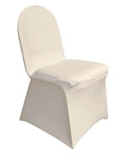 Ivory Spandex Chair Cover from Always Invited Event Rentals