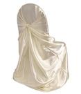 Ivory Satin Universal Chair Cover from Always Invited Event Rentals