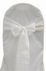 White Polyester Tie from Always Invited Event Rentals