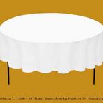 108" Round Line on a 72" Round Table   from Always Invited