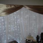 At Always Invited Event Rentals we offer Backdrops in 3 different Voile Colors and Valances in 3 Fabric Styles and 22.Colors.
Sure to have what you are looking for.