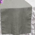 Silver Crinkle Runner from Always Invited Event Rentals 