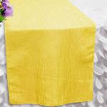 Yellow Crinkle Runner from Always Invited Event Rentals 
