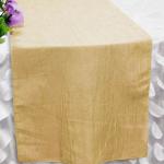 Champagne Crinkle Runner from Always Invited Event Rentals 