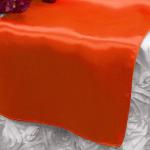 Burnt Orange Satin Runner from Always Invited Event Rentals