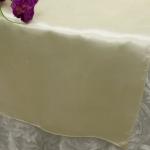 Ivory Satin Runner from Always Invited Event Rentals