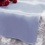 Periwinkle Satin Runner from Always Invited Event Rentals