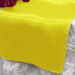 Yellow Satin Runner from Always Invited Event Rentals