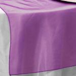 Aubergine Organza Runner from Always Invited Event Rentals 