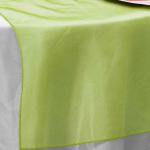Lime Organza Runner from Always Invited Event Rentals 