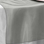 Silver Organza Runner from Always Invited Event Rentals 