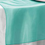 Turquoise Organza Runner from Always Invited Event Rentals 