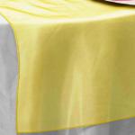 Yellow Organza Runner from Always Invited Event Rentals 