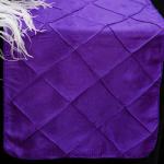 Purple Pintuck Runner from Always Invited Event Rentals 