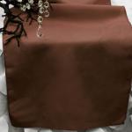 Chocolate Polyester Runner from Always Invited Event Rentals