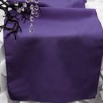 Purple Polyester Runner from Always Invited Event Rentals