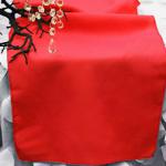 Red Polyester Runner from Always Invited Event Rentals