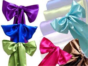 Satin Chair Ties from Always Invited Event Rentals 